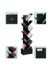 relaxdays Bücherregal in Schwarz - (B)38 x (H)146 x (T)22 cm