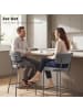 HOMCOM Barhocker-53L x 49B x 93H cm-Grau