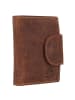 Greenburry Geldbörse Leder 9 cm in braun