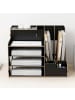 relaxdays Dokumentenablage in Schwarz - (B)37 x (H)28 x (T)29 cm