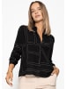SASSYCLASSY Bluse mit Print in Schwarz