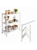 relaxdays Klappregal in Weiß - (B)71 x (H)91 x (T)34 cm
