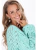 IZIA Women Sweater in turquoise
