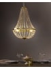 Beliani Kronleuchter DIAMANTE in Gold - (W) 40 x (H) 110 x (L) 40 cm