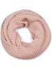 styleBREAKER Strick Loop Schal in Rose