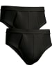 Erwin Müller Single-Jersey Slip 2er-Pack in schwarz