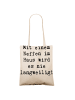Mr. & Mrs. Panda Tragetasche Neffe Spaß mit Spruch in Creme