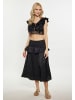 IZIA Damen Crop-Top in Schwarz