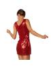 tectake Sexy Trägerkleid in einheitlicher Farbgebung, rot