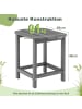 COSTWAY Beistelltisch Outdoor 2er Set in Grau