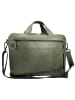 Leonhard Heyden Den Haag Aktentasche Leder 40 cm Laptopfach oliv