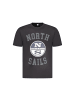 North Sails Schwarzes Baumwoll-T-Shirt