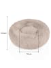 Intirilife Hundebett Katzenbett in Beige