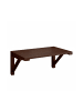 relaxdays Klapptisch Wand in Braun - (B)60 x (H)27 x (T)40 cm
