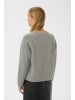 PART TWO Strickpullover LuahPW Oversize fit in Medium Grey Melange