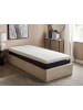 Beliani Matratze COZY in Weiß/Schwarz - (W) 90 x (H) 25 x (L) 200 cm