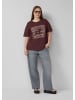 QS T-Shirt in 49D1_bordeaux