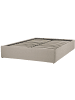 Beliani Doppelbett DINAN in Braun - (W) 149 x (H) 31 x (L) 214 cm