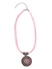 collezione alessandro Kurze Kette " Jet " in rosa