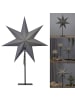 STAR Trading Tischlampe Stern Ozen, groß, grau, 75cm in Silber