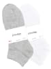 Cotton Prime® 10 Paar COTTON-Essentials Sneaker-Socken in Grau/Weiss