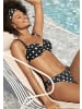 LASCANA Bügel-Bikini-Top in schwarz-weiß