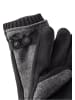 Camel Active Handschuhe mit Lederriemen in Wolloptik in Grau