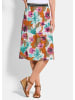 GOLDNER Kurzgröße:  Druckrock mit Blumenmuster in bunt / gemustert
