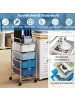 COSTWAY Rollcontainer in Blau