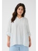 KAFFE curve Langarm-Bluse KCmille Loose fit in Chalk/Soft Chambray Stripe