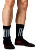 normani 2 Paar Allround-Sportsocken mit X-Static in Schwarz/Grau/Rot