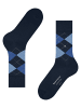 Burlington Edinburgh Socke in Marine