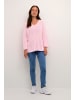 Kaffe Strickpullover KAmerian Oversize fit in Pink Mist