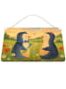 Mr. & Mrs. Panda Türschild Pinguin Pärchen Design ohne Spruch in Weiß
