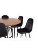 ebuy24 Essgruppe Copenhagen 8 Schwarz 140 x 140 cm