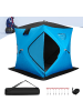 COSTWAY Pop-up Eisangelzelt für 1-2 Personen in Blau