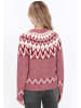 DreiMaster Women Cardigan in burgundy multicolor