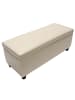 MCW Sitzbank Arezzo mit Aufbewahrung, LEDER, 114x38x45cm, creme