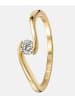 Diamant L'éternel Ring aus 375 Gelbgold mit 0.15 Karat Diamant