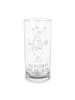 Mr. & Mrs. Panda Wasserglas Fuchs Keks mit Spruch in Transparent
