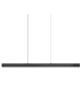 Beliani Pendelleuchten ARENAS in Schwarz/Braun - (W) 100 x (H) 118 x (L) 6 cm