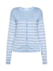 usha BLUE LABEL Damen Cardigan in HELLBLAU WEISS