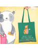 Mr. & Mrs. Panda Stofftragetasche Nachtfalter Fähnchen mit Spruch in Mint