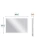 relaxdays Badspiegel "Touch" - (B)60 x (H)40 x (T)3 cm