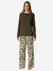 Schiesser Pyjama Selected Premium in oliv