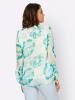 Heine Druckbluse in hellblau-ecru-bedruckt