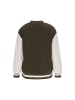 Swirly Women Jacket in Green Olive Darksand