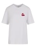 Mister Tee Mister Tee Heart Cherries EMB Tee in white