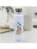 Mr. & Mrs. Panda Thermoflasche Hase Blume ohne Spruch in Weiß
