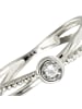 BALIA 333 Weißgold - 8 Karat Damen Ringe Crossed Fingerring 58 (18,5)